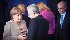 Merkel Monti EU Gipfel