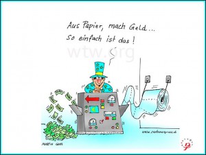 Aus Papier mach Geld