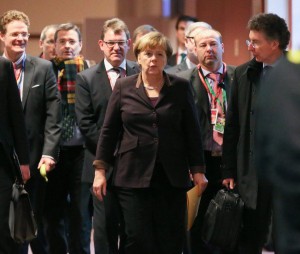 Bundeskanzlerin Angela Merkel erinnert an den Ausbruch des Ersten Weltkriegs vor hundert Jahren
