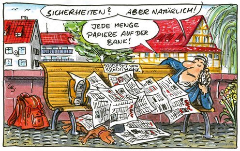 Sicherheiten auf der Bank