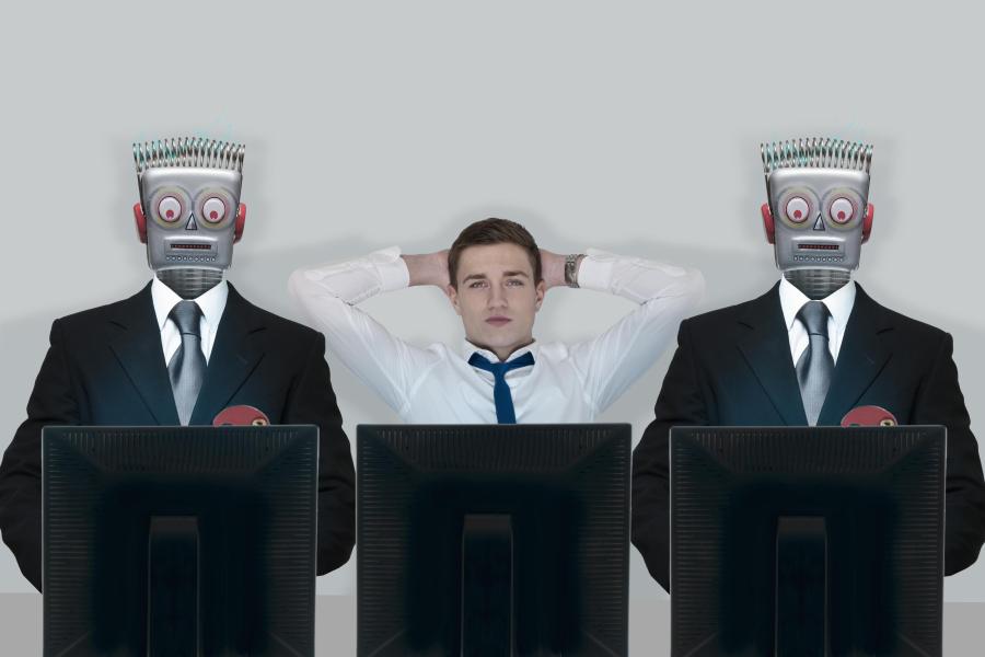 Bald könnten in der neuen digitalen Finanzwelt Menschen ziemlich überflüssig werden