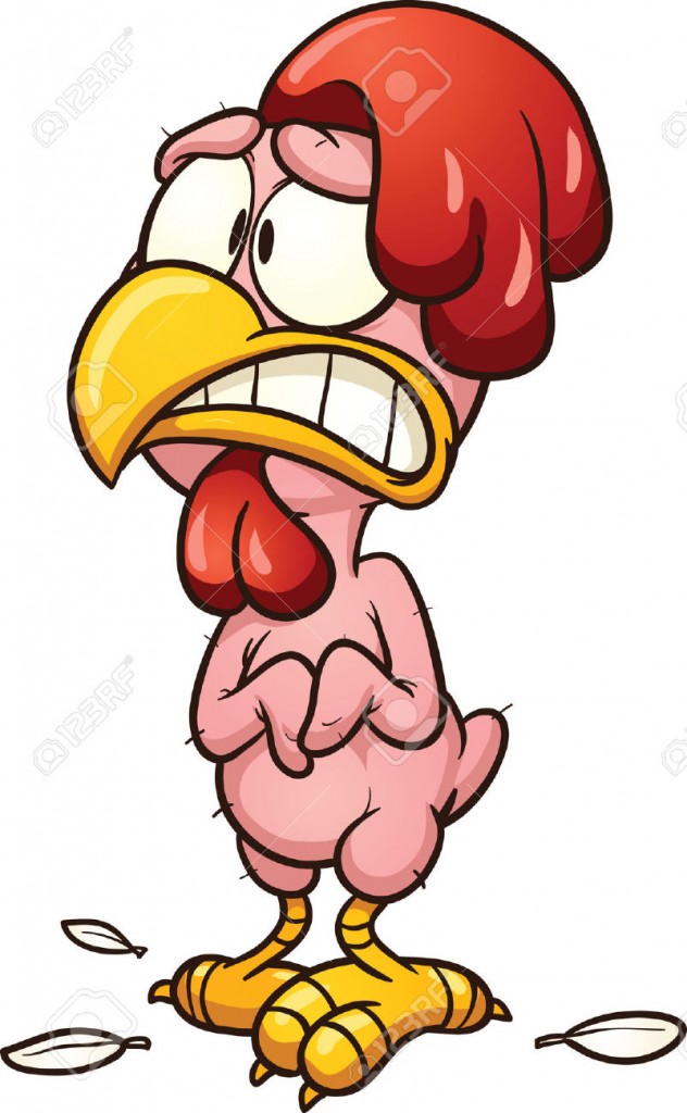 Gerupftes Huhn