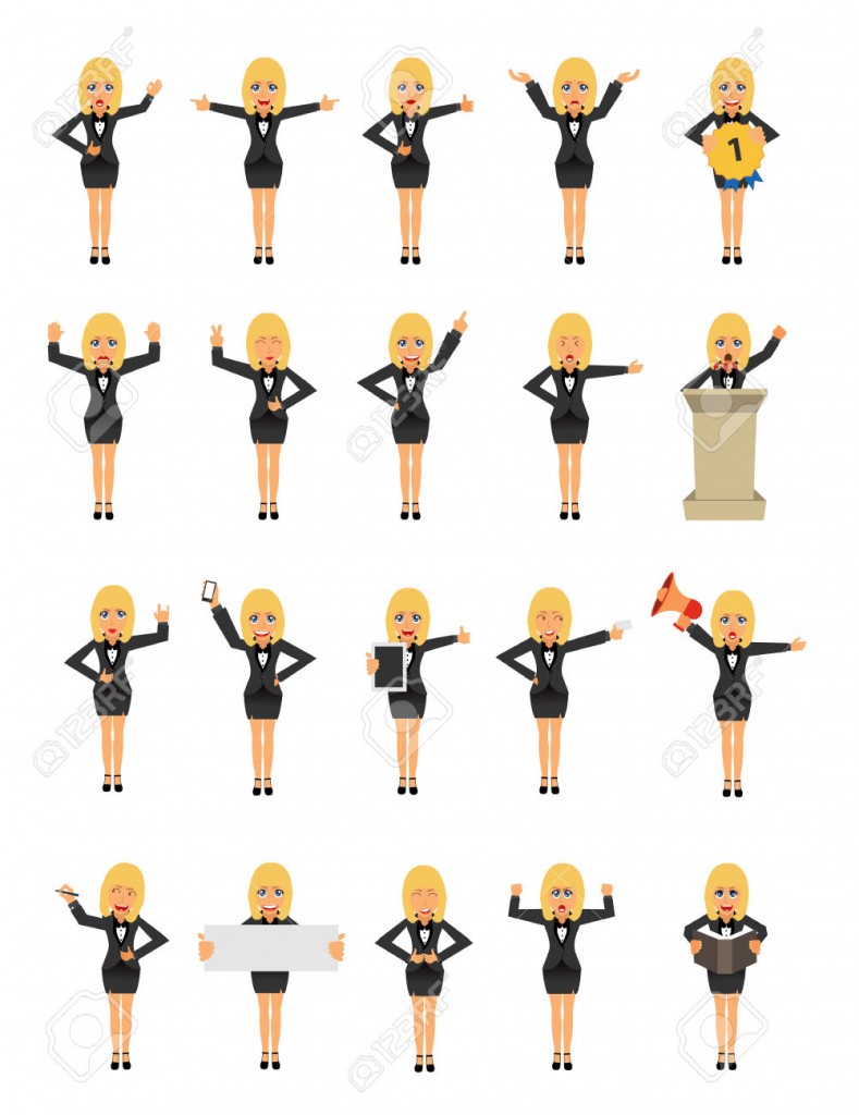 Business woman cartoon character ideas concept, Isolated on white background, Vector illustration modern design template