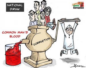Cartoons Against Corruption In India (7)