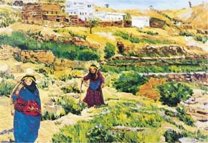 Art Studio: Traditional Scenes of the Lives of Saudi Women.