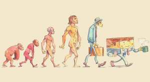 History of Work from Ape to Cubed