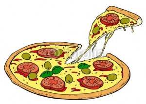 Two pizzas