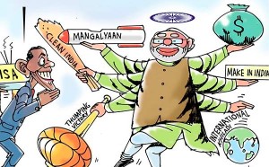 Obama and Modi Groove