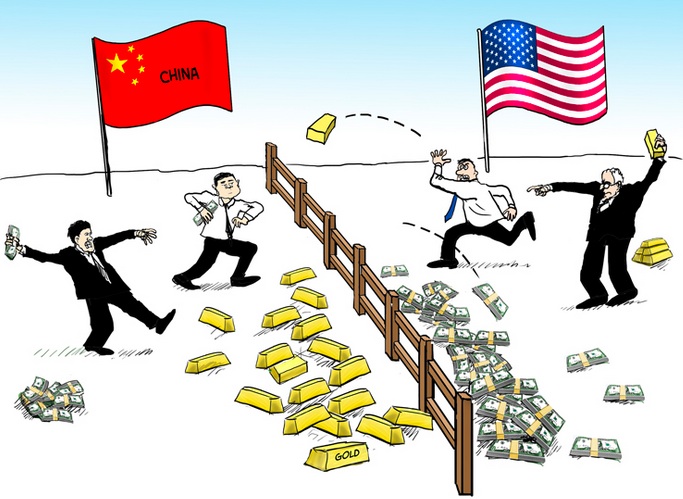 Gold- US v China