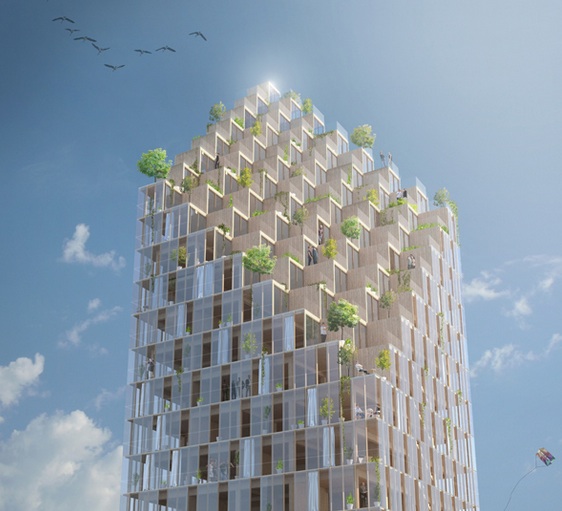 Wooden Skyscraper