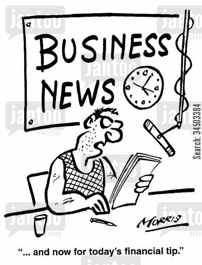 ...and now for today's financial tip.