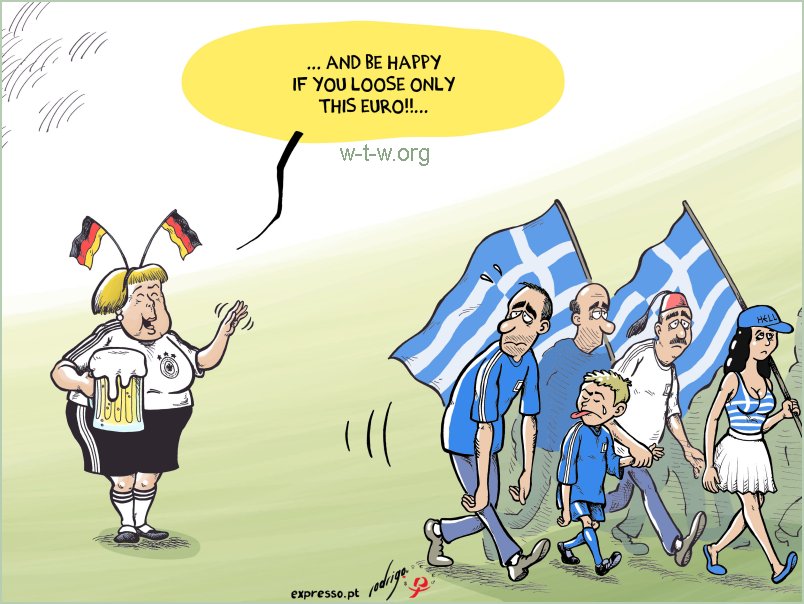 Angela Merkel after Germany put Greece out of the Euro... 2012 in football-original