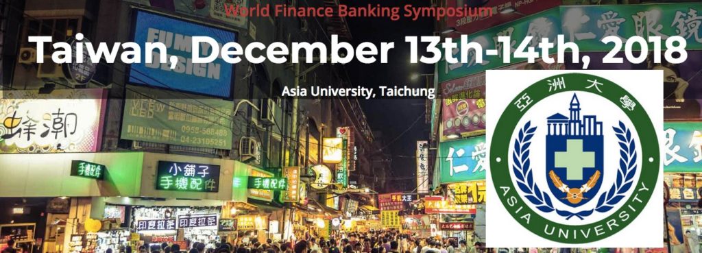 7th WORLD FINANCE & BANKING SYMPOSIUM @ 7th WORLD FINANCE & BANKING SYMPOSIUM  | Taichung City | Taiwan