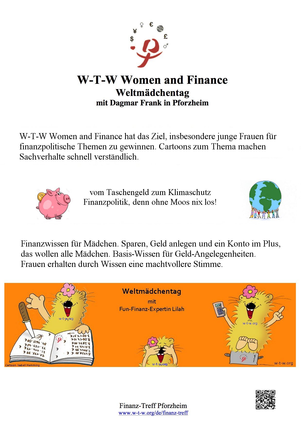 W-T-W Women and Finance- Welt Mädchentag in Pforzheim